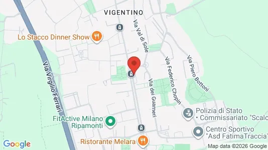 Apartments for rent i Milano Zona 5 - Vigentino, Chiaravalle, Gratosoglio - kort over placeringen