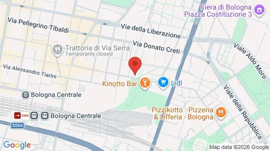 Apartments for rent i Bologna - kort over placeringen