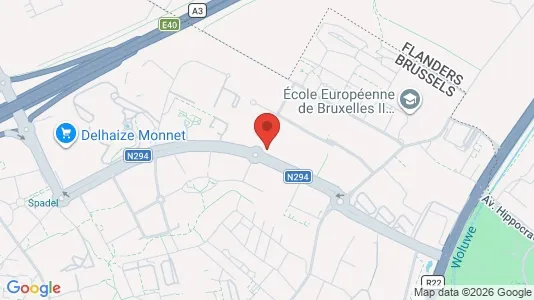 Apartments for rent i Brussels Sint-Lambrechts-Woluwe - kort over placeringen