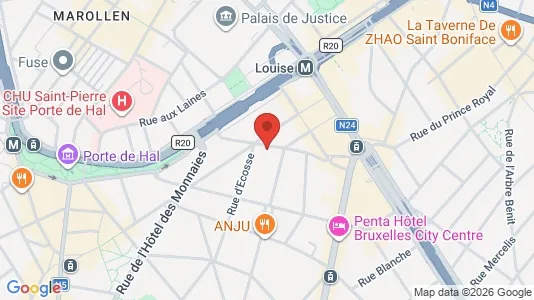 Apartments for rent i Brussels Sint-Gillis - kort over placeringen