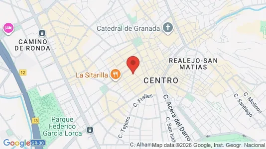 Apartments for rent i Granada - kort over placeringen