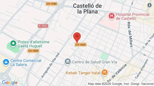 Apartments for rent i Castellón de la Plana/Castelló de la Plana - kort over placeringen