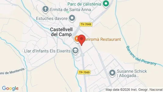 Apartments for rent i Castellvell del Camp - kort over placeringen