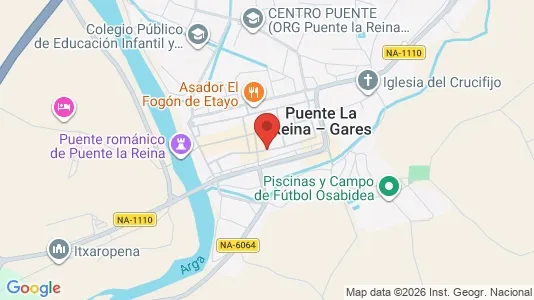 Apartments for rent i Puente la Reina/Gares - kort over placeringen
