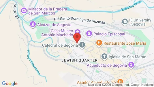 Apartments for rent i Segovia - kort over placeringen
