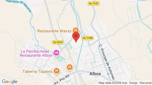 Apartments for rent i Albox - kort over placeringen