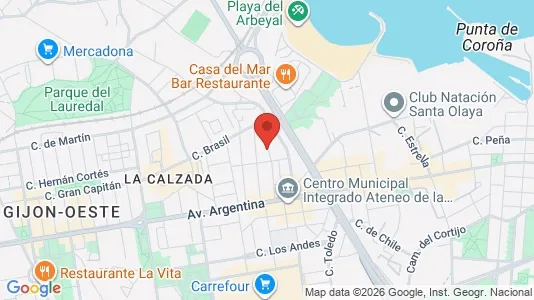 Rooms for rent in Gijón - Photo from Google Street View