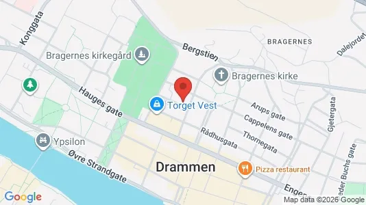 Apartments for rent i Drammen - kort over placeringen