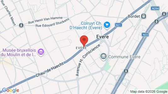 Apartments for rent i Brussels Evere - kort over placeringen
