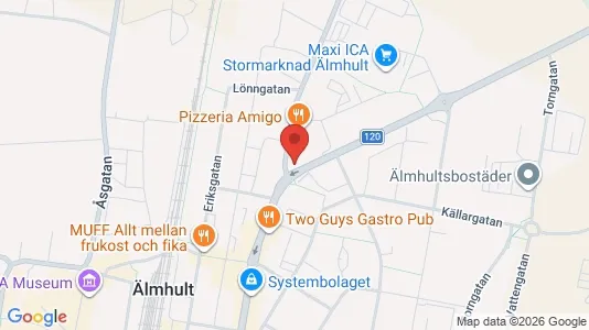 Apartments for rent i Älmhult - kort over placeringen