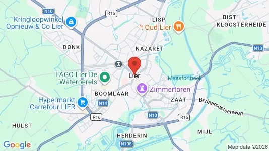 Apartments for rent i Lier - kort over placeringen