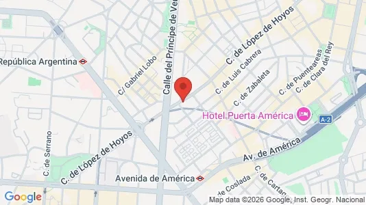 Apartments for rent i Madrid Chamartín - kort over placeringen