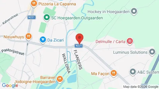 Apartments for rent i Hoegaarden - kort over placeringen