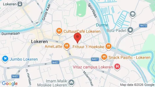 Apartments for rent i Lokeren - kort over placeringen