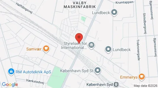 Apartments for rent i Valby - kort over placeringen