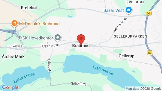 Houses for rent i Brabrand - kort over placeringen