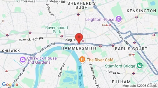 Apartments for rent i London W6 - kort over placeringen