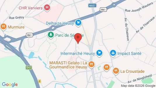 Apartments for rent i Verviers - kort over placeringen