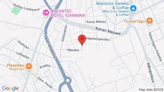 Apartments for rent i Ioannina - kort over placeringen