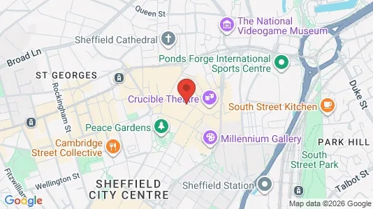 Apartments for rent i Sheffield - South Yorkshire - kort over placeringen
