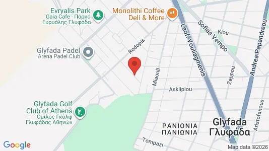 Apartments for rent i Glyfada - kort over placeringen