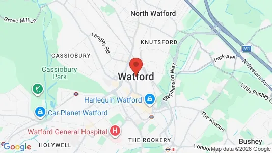 Apartments for rent i Watford - Hertfordshire - kort over placeringen