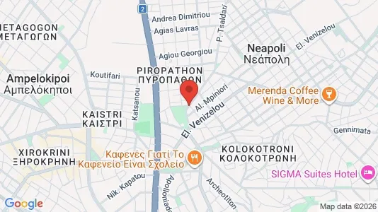 Apartments for rent i Neapoli-Sykies - kort over placeringen