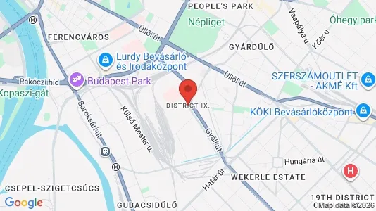 Apartments for rent in Budapest Ferencváros - Photo from Google Street View