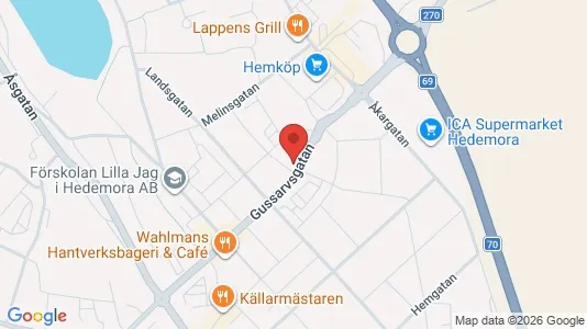 Apartments for rent i Hedemora - kort over placeringen