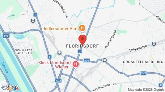 Apartments for rent i Vienna Floridsdorf - kort over placeringen