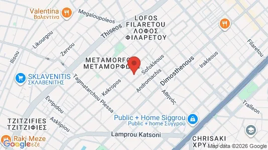 Apartments for rent i Kallithea - kort over placeringen