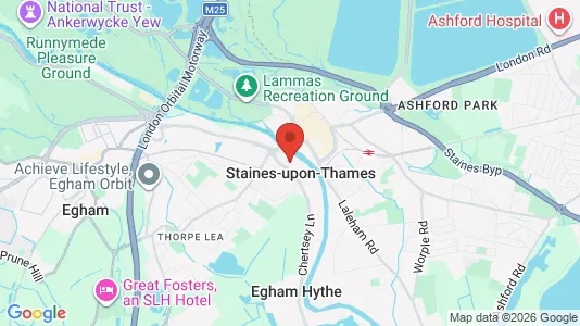 Apartments for rent i Staines-upon-Thames - Middlesex - kort over placeringen