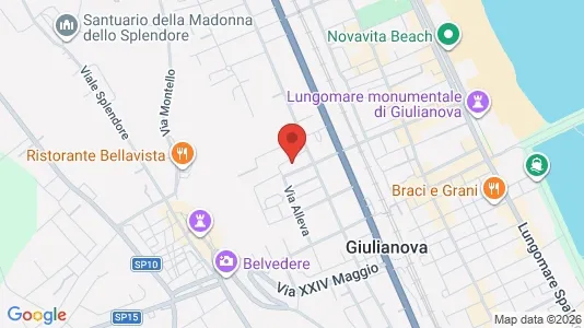 Apartments for rent i Giulianova - kort over placeringen