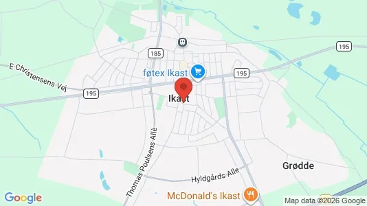 Houses for rent i Ikast - kort over placeringen