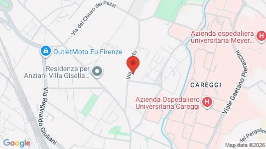 Apartments for rent i Florence - kort over placeringen