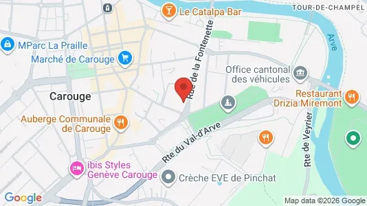 Apartments for rent i Carouge - kort over placeringen