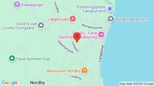 Apartments for rent i Fanø - kort over placeringen