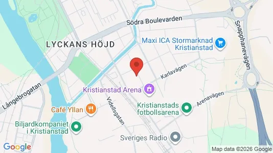 Apartments for rent i Kristianstad - kort over placeringen