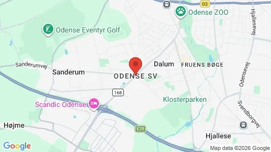 Apartments for rent i Odense SV - kort over placeringen