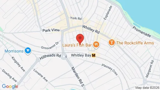 Apartments for rent i Whitley Bay - Tyne and Wear - kort over placeringen