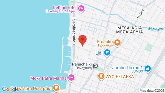 Apartments for rent i Patras - kort over placeringen