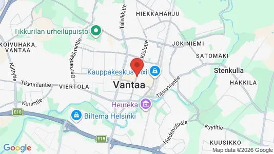 Apartments for rent i Vantaa - kort over placeringen