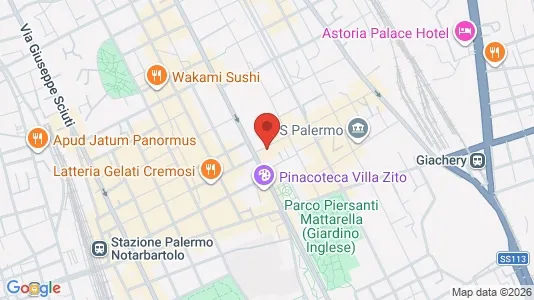 Apartments for rent i Palermo - kort over placeringen