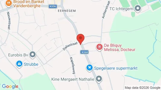 Apartments for rent i Ichtegem - kort over placeringen