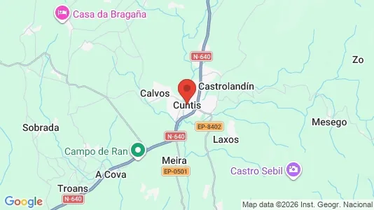 Houses for rent i Cuntis - kort over placeringen