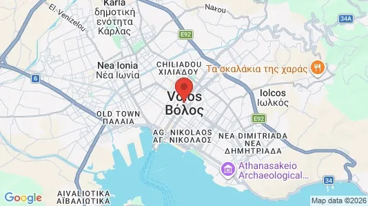 Apartments for rent i Volos - kort over placeringen