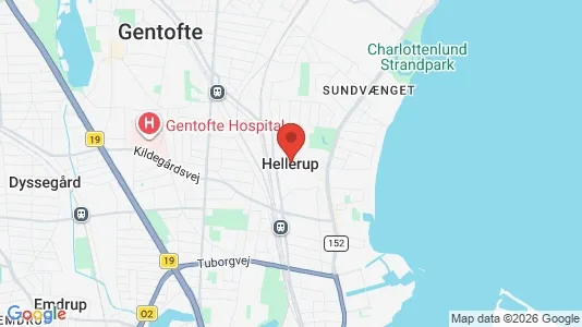 Houses for rent i Hellerup - kort over placeringen