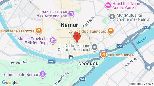 Apartments for rent i Namen - kort over placeringen
