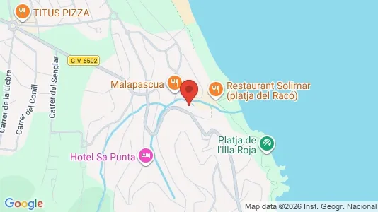 Apartments for rent i Begur - kort over placeringen