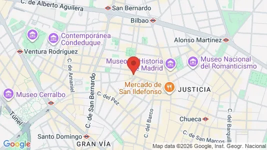 Apartments for rent i Madrid Centro - kort over placeringen